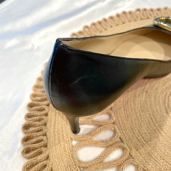 Dee Ocleppo Dee Office Party Logo Pump Black Leather Size EU 38 - Picture 12 of 13